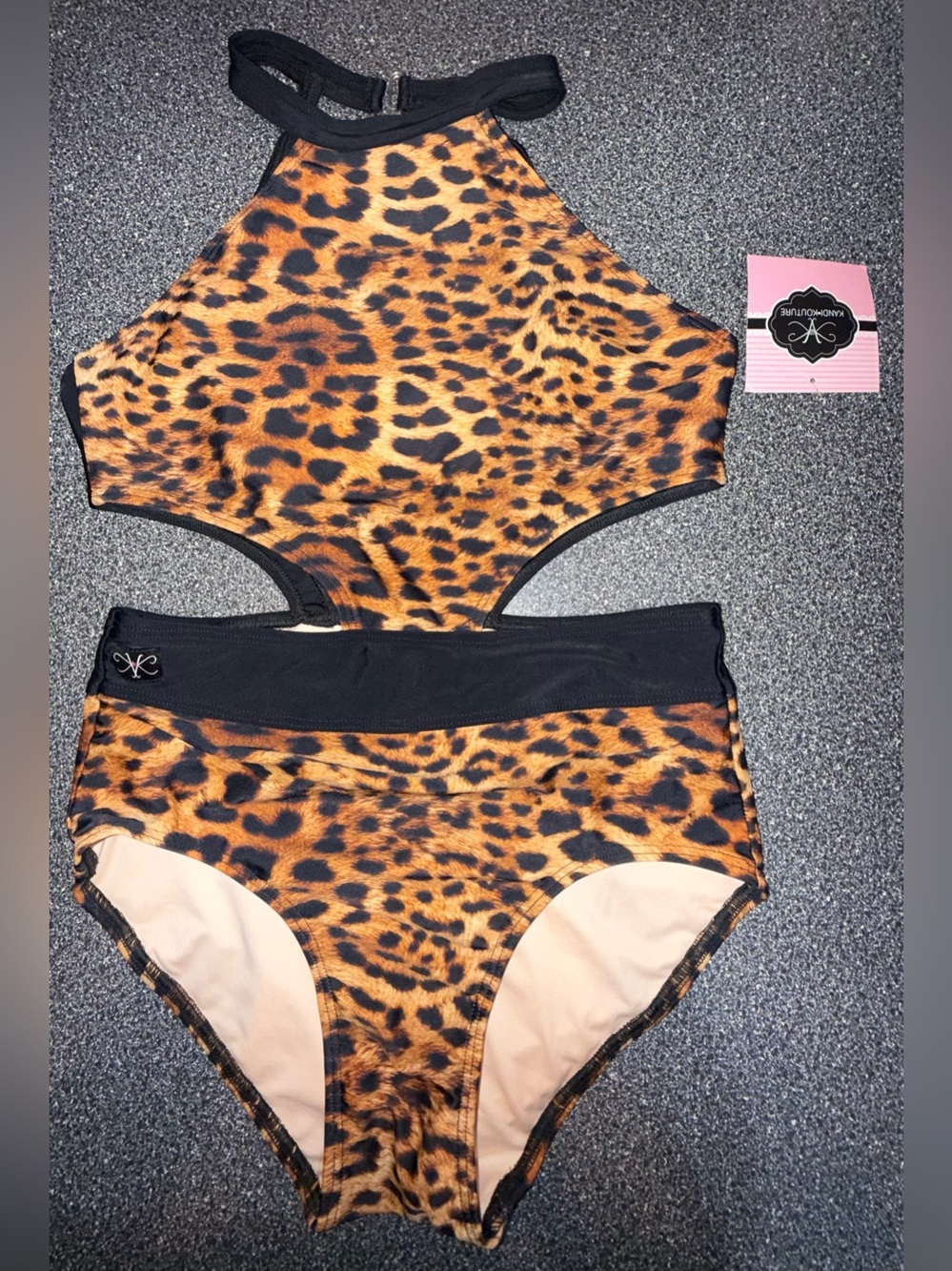 Kandi Kouture NWT!! Leopard Leotard Size Adult Medium